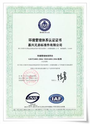 Environmental management system certification(Chinese)